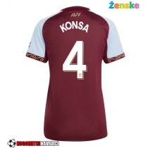 Ženske Nogometnih dresov Aston Villa Ezri Konsa #4 Domači 2025-26 Kratki rokavi